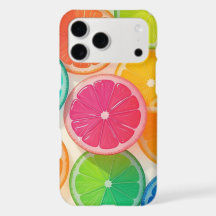 Estojo de iPhone de Fatia de Fruta Cítrica Colorid