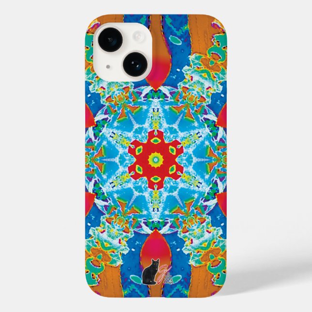Estojo de iPhone Diatome Kaleidoscope (Verso)