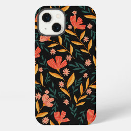 Estojo de iPhone Flor de Meia-Noite