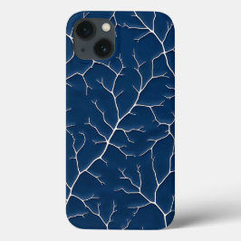 Estojo de iPhone Minimal Indigo Branch Look