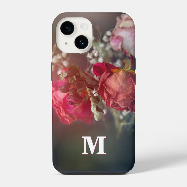 Estojo de iPhone Personalizado com Flores Secas e  (Verso)