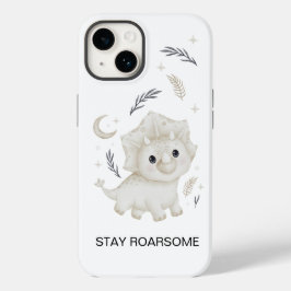 Estojo de iPhone personalizado de dinossauro Boho