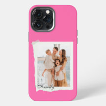 Estojo de iPhone rosa vintage moderno personalizad