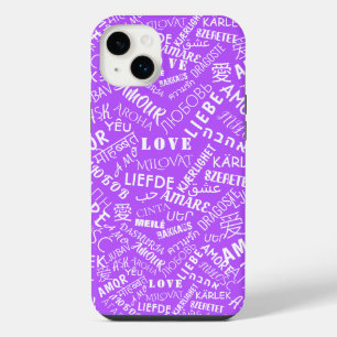 Estojo de iPhone Roxo Amor - Escolha Cores