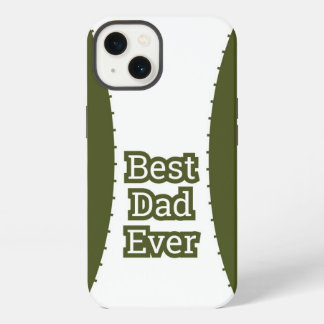 Estojo de iPhone Verde Oliva Melhor Pai do Mundo