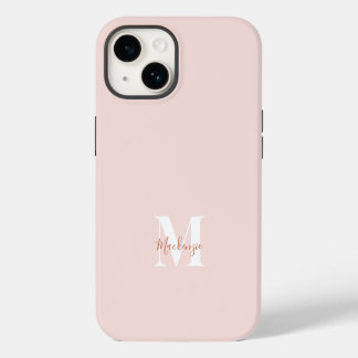 Estojo de Matriz Inicial Moderna Rosa e Terracota