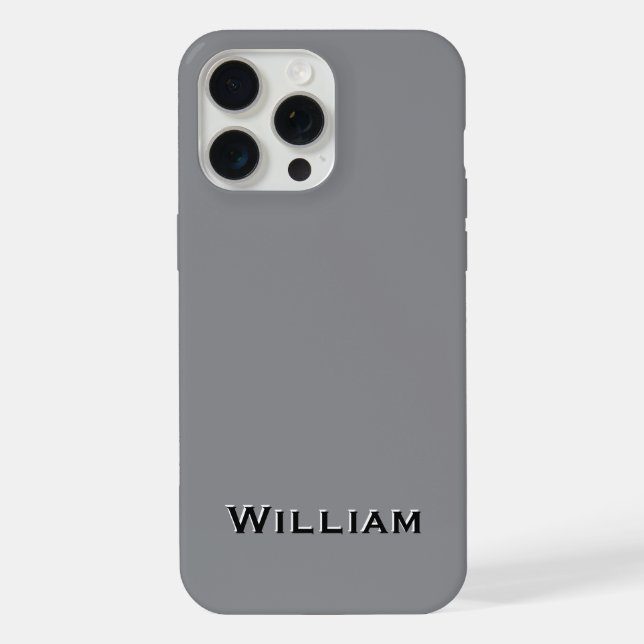 Estojo de Negócios Monograma iPhone 15 (Verso)