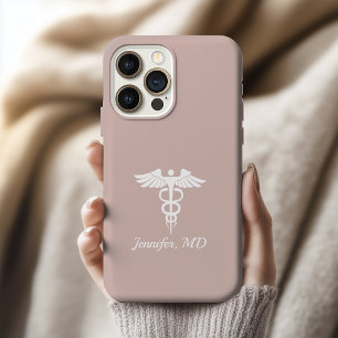 Estojo de Telefone Caduceu Personalizado para Médi