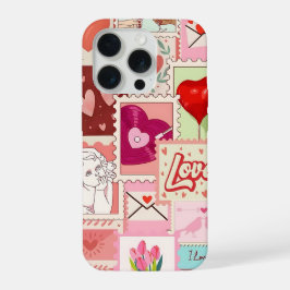 Estojo de Telefone Colagem de Amor | Estética Rosa