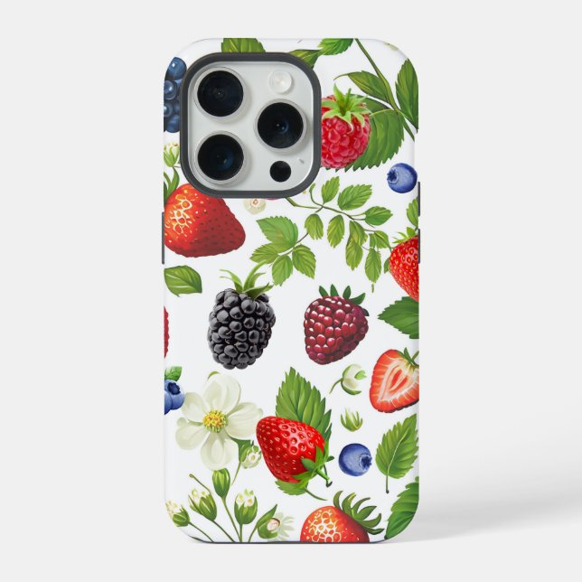 Estojo de Telefone Colagem de Frutas Fofas - Moran (Verso)