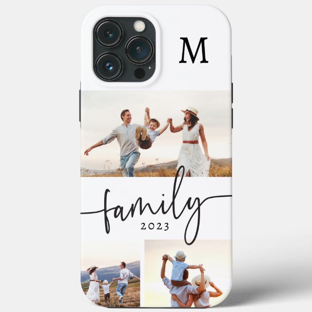 Estojo de telefone com foto da família (Verso)