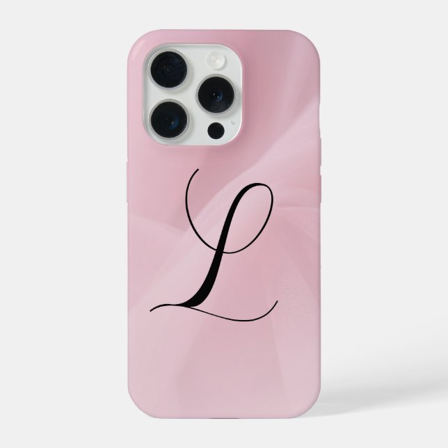 Estojo de Telefone com Fundo Rosa Tule (Verso)