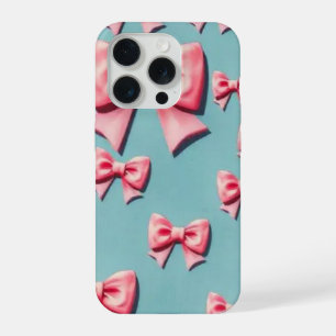 Estojo de telefone com laço coquete para iPhone, r