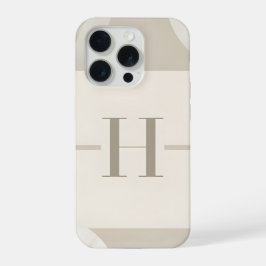Estojo de telefone com letra H minimalista