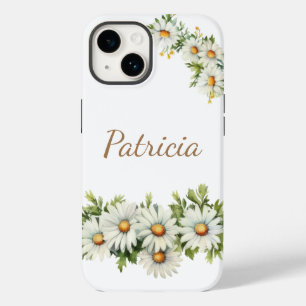 Estojo de Telefone com Nome Floral Personalizado d