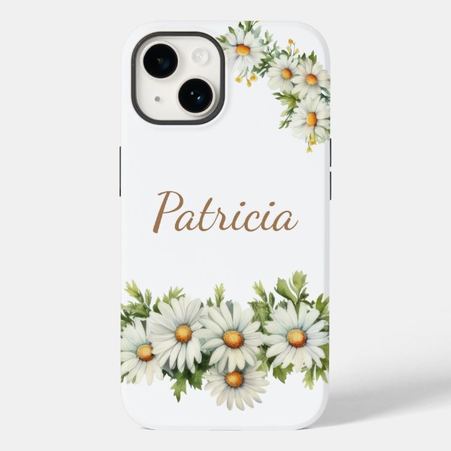 Estojo de Telefone com Nome Floral Personalizado d (Verso)