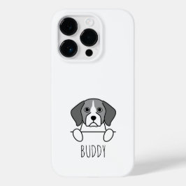 Estojo de telefone com nome personalizado de Beagl