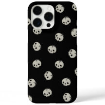 Estojo de telefone com padrão de caveira minimalis
