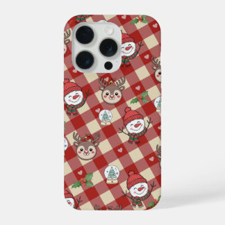 Estojo de telefone com personagens de Natal fofos