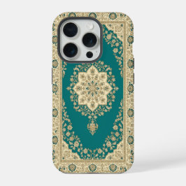 Estojo de telefone com tapete persa turquesa emold