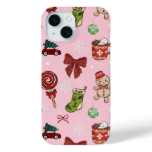 Estojo de Telefone Cor-de-rosa Festivo de Pão de M