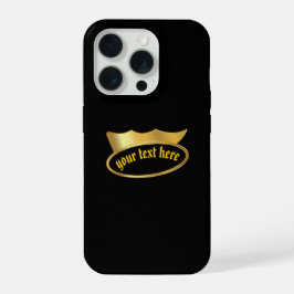 Estojo de Telefone Coroa Dourada Gótica Personaliz