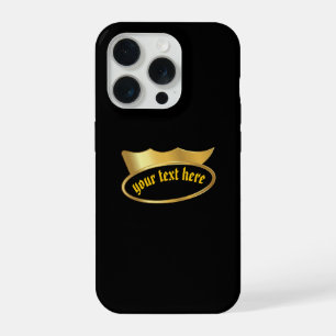 Estojo de Telefone Coroa Dourada Gótica Personaliz