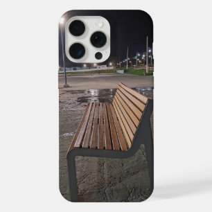 Estojo de telefone de banco de parque noturno tran