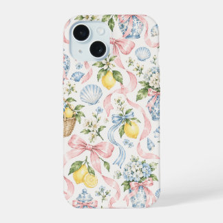 Estojo de telefone de limão/arco/concha de verão