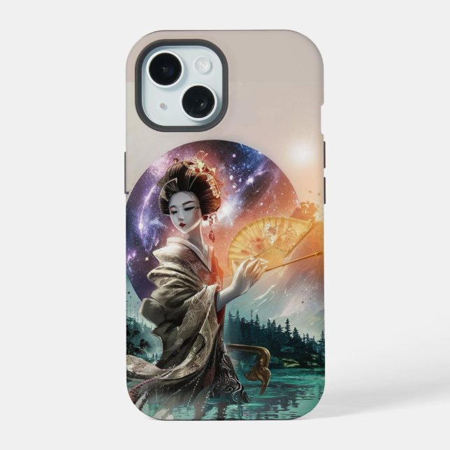 Estojo de telefone de mulher japonesa (Verso)