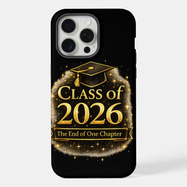 Estojo de telefone de presente de formatura premiu (Verso)