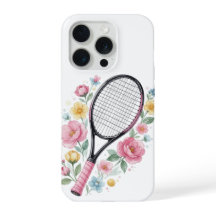 Estojo de Telefone de Ténis Floral Estético Despor