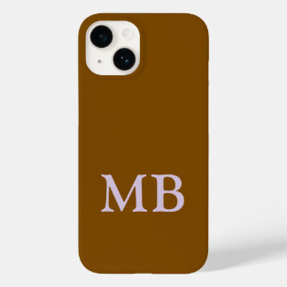 Estojo de telefone dourado castanho de luxo com no
