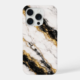Estojo de telefone em mármore branco de luxo com v