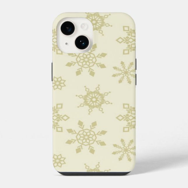 Estojo de telefone Flocos de Neve (Verso)