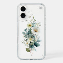 Estojo de Telefone Floral de Eucalipto