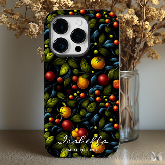 Estojo de telefone Floral Khokhloma com toque mode