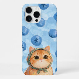 Estojo de Telefone Gato Fofo Mirtilo Kawaii Gatinh