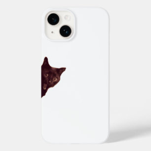 “Estojo de Telefone Gato Preto Furtivo”