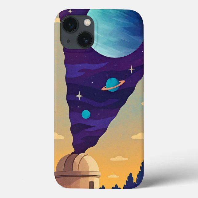 Estojo de telefone Observatório Espacial Surreal – (Verso)