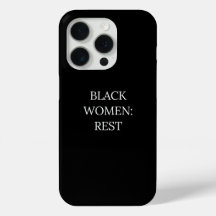 Estojo de telefone para mulheres negras descansare