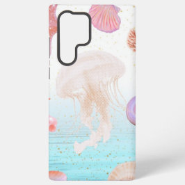Estojo de telefone Pastel Jellyfish & Seashell Oce