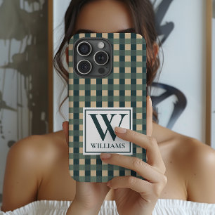 Estojo de telefone personalizado com monograma xad
