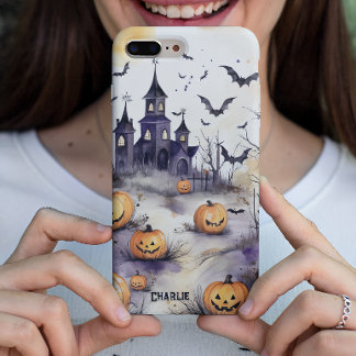 Estojo de telefone personalizável de Halloween, Te