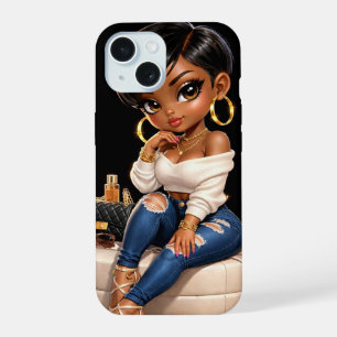 Estojo de telefone preta da moda – Estética de Lux