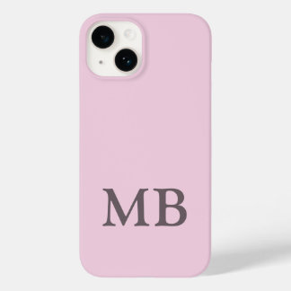 Estojo de telefone rosa claro de luxo com nome per