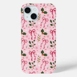 Estojo de Telefone Rosa Festivo