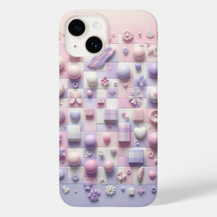 Estojo de Telefone Rosa Floral Shabby Chic - Lavan