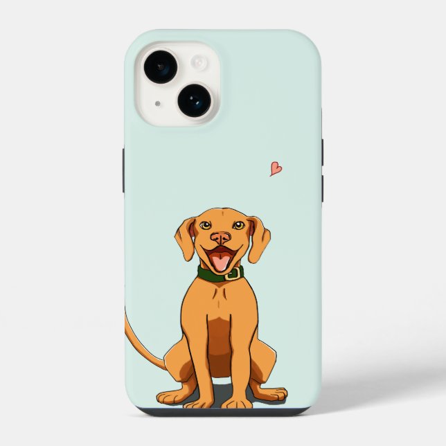 Estojo de Telefone Simples Amor Vizsla (Verso)