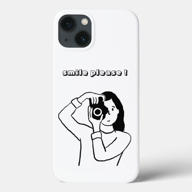 Estojo de Telefone Smile Please (Verso)